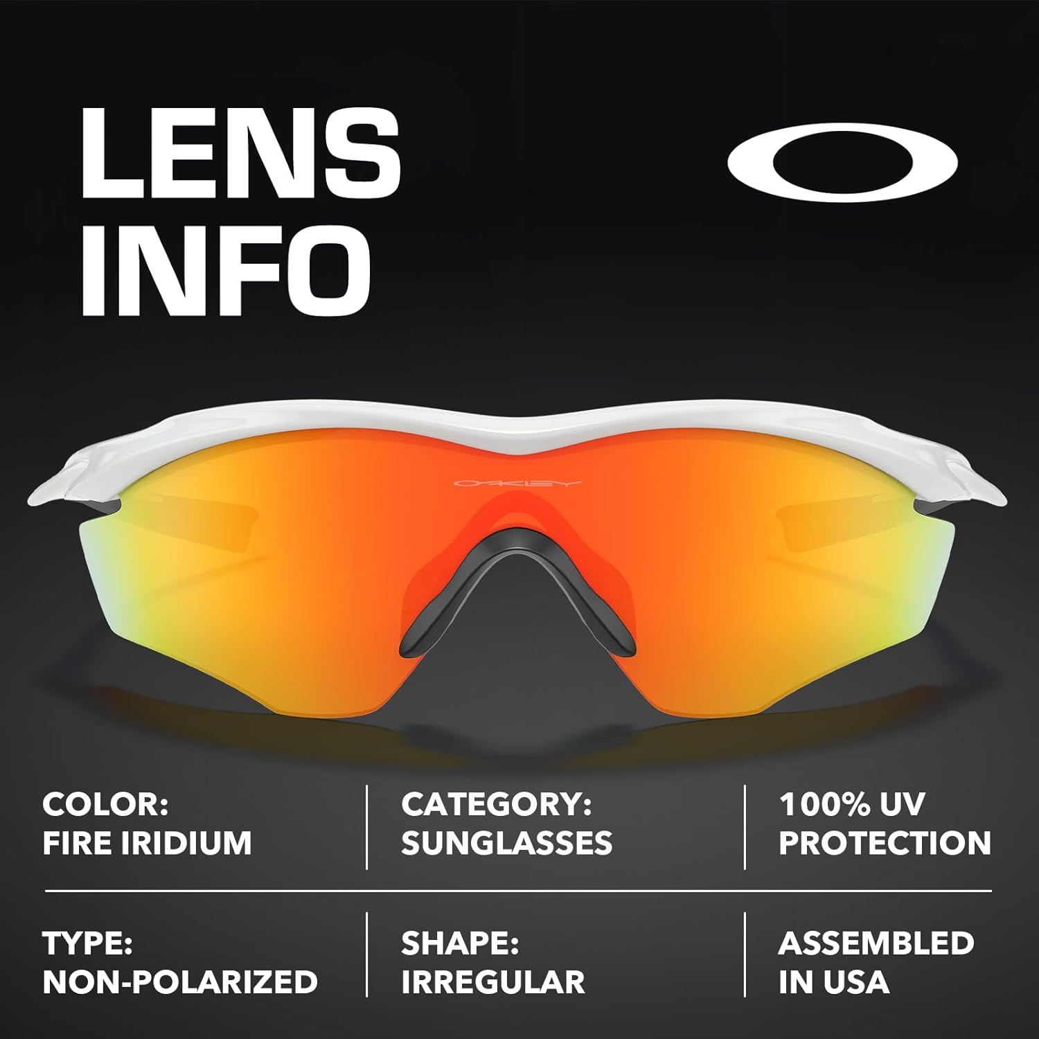 Oakley M2 FRAME XL OO9343 Irregular Shape Sunglasses With Official Eyewear Kit