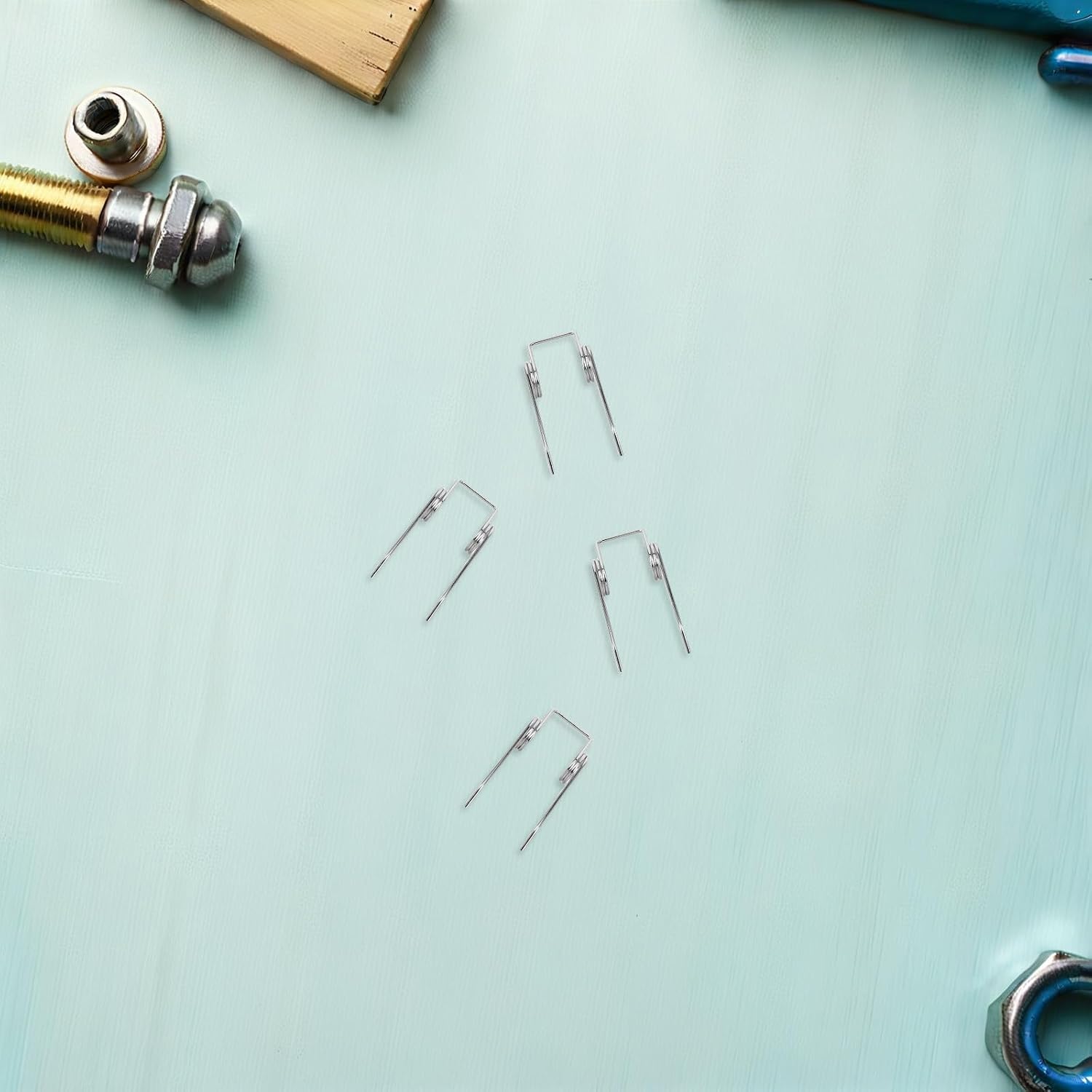 KICHOUSE 4pcs Diy Crafting Spring Set: Stainless Steel Torsion Spring - Small Kettle Parts For Kettle Lid Repair Hardware - Home Supplies