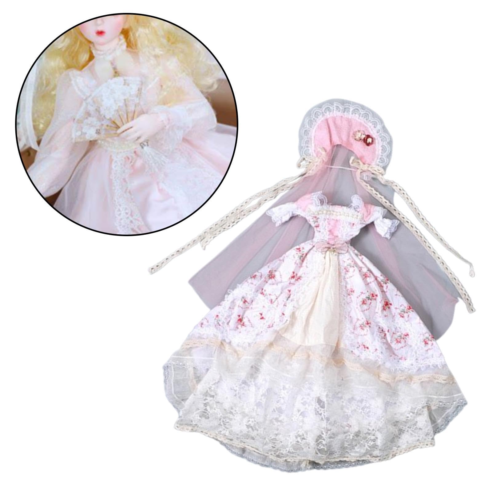 Qianly 1/3 Puppenprinzessin Kleid Cosplay für 23,62 Zoll Actionfigur Puppe Hände An