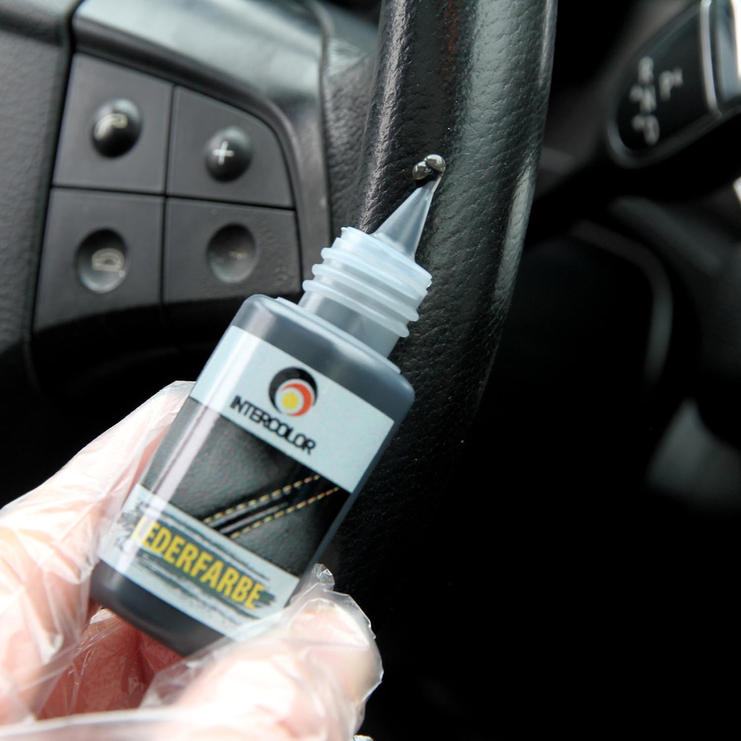 Kit de réparation professionnel pour cuir liquide BMW Nappa + couleur pour cuir - Convient pour éliminer les éraflures et l'usure du cuir et du cuir synthétique (Nappa Modena)