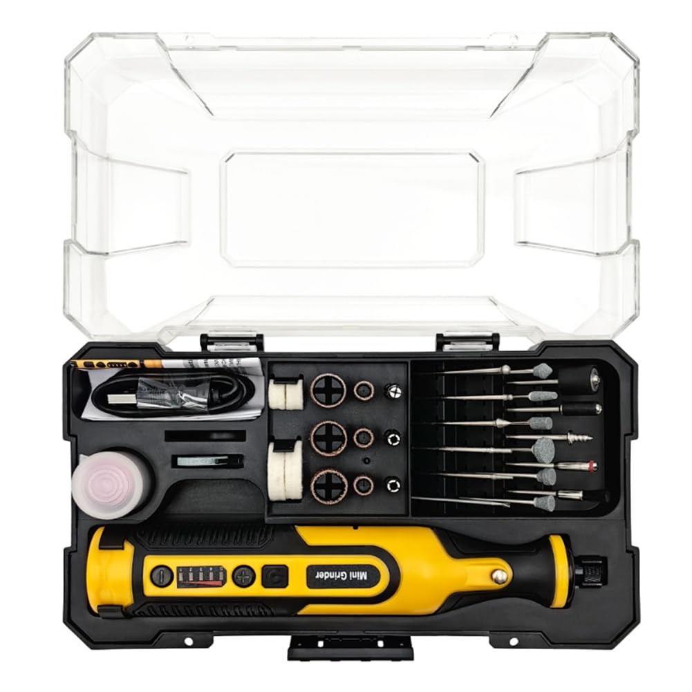 Vjsujehgy 7.2V Cordless Drill Grinder, Micro-Type Rotary Tool Engraving Machine, Electric Grinder, Engraving Machine Set