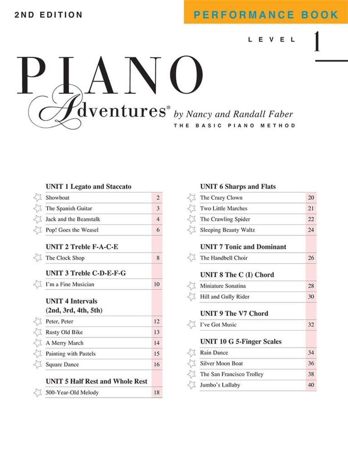 Piano Adventures: Performance Book - Level 1, 2nd Edition | Beginner Piano Songbook for Kids and Students | Piano Sheet Music with 24 Pieces in Varied Styles | Faber Piano Book for Practice — Amazon image 8