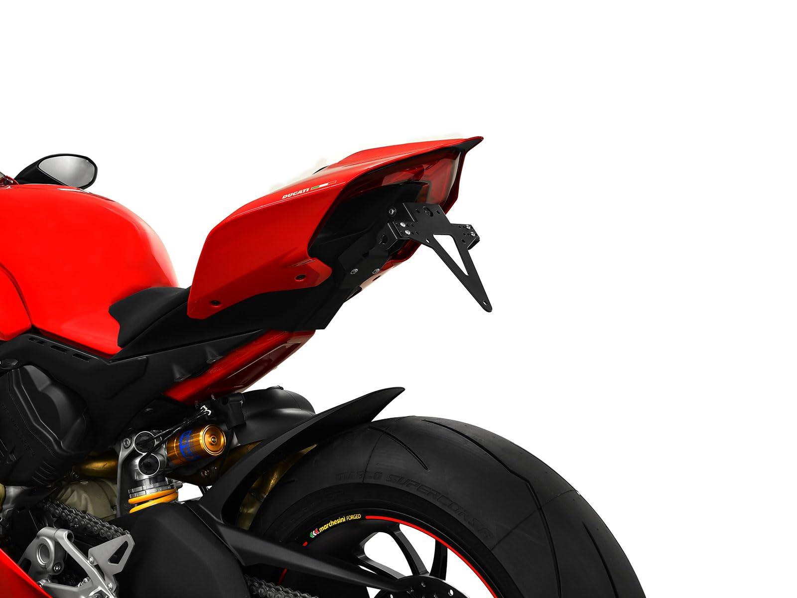 Portatarga per Ducati Panigale V4 anno di costruzione 2018, supporto per targa
