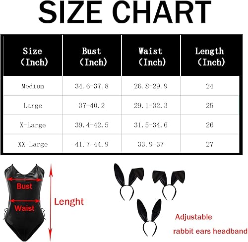 Miniatura 6 de Womens Bunny Girl Cosplay Costume Mai Sakurajima Bunny Bodysuit Set