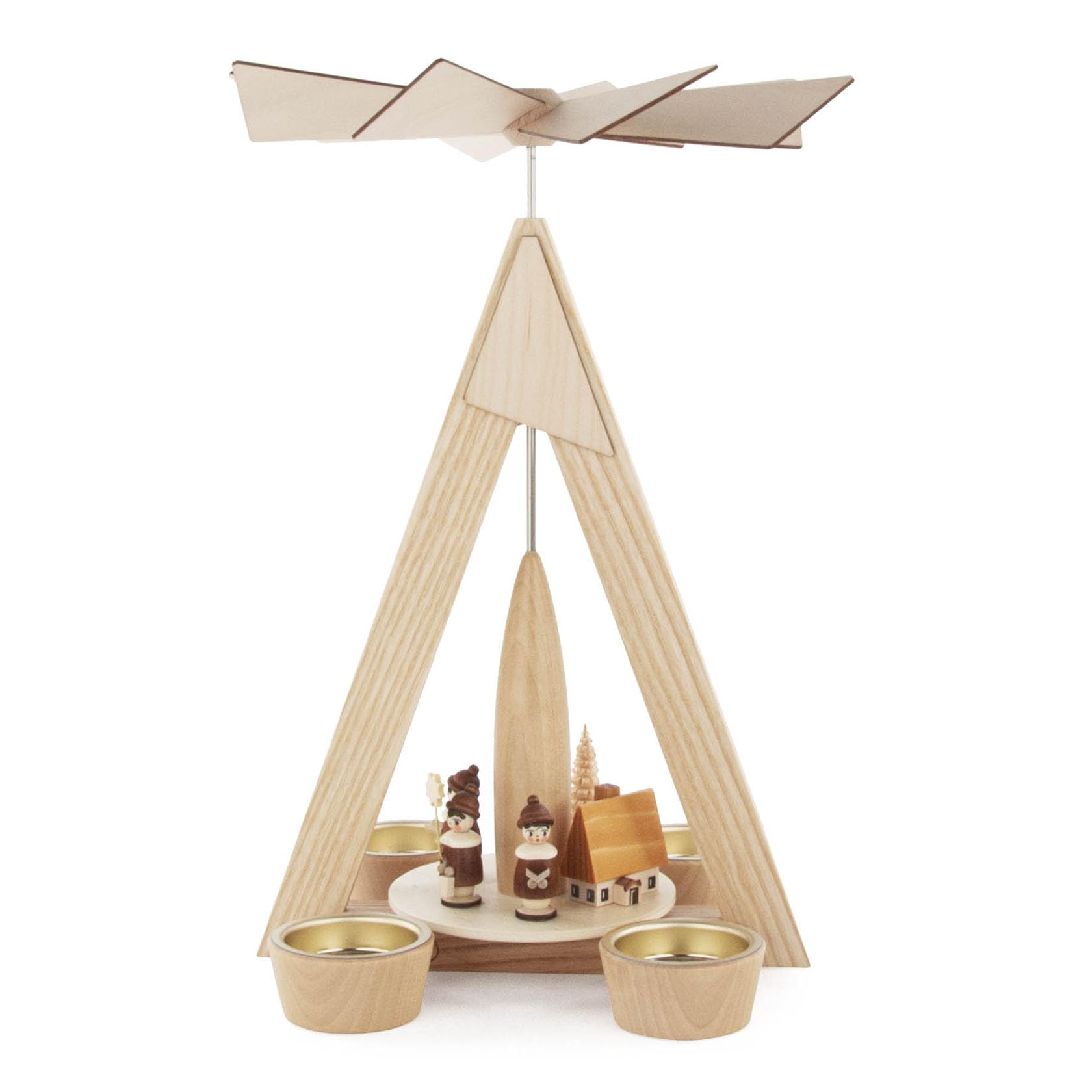 Pyramide de Noël bois de Seiffen idée cadeau traditionnel pour la famille