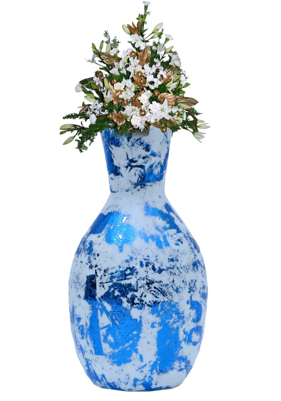 Amaze Shine Unbreakable Flower Vase Modern Metallic For Home And Decor