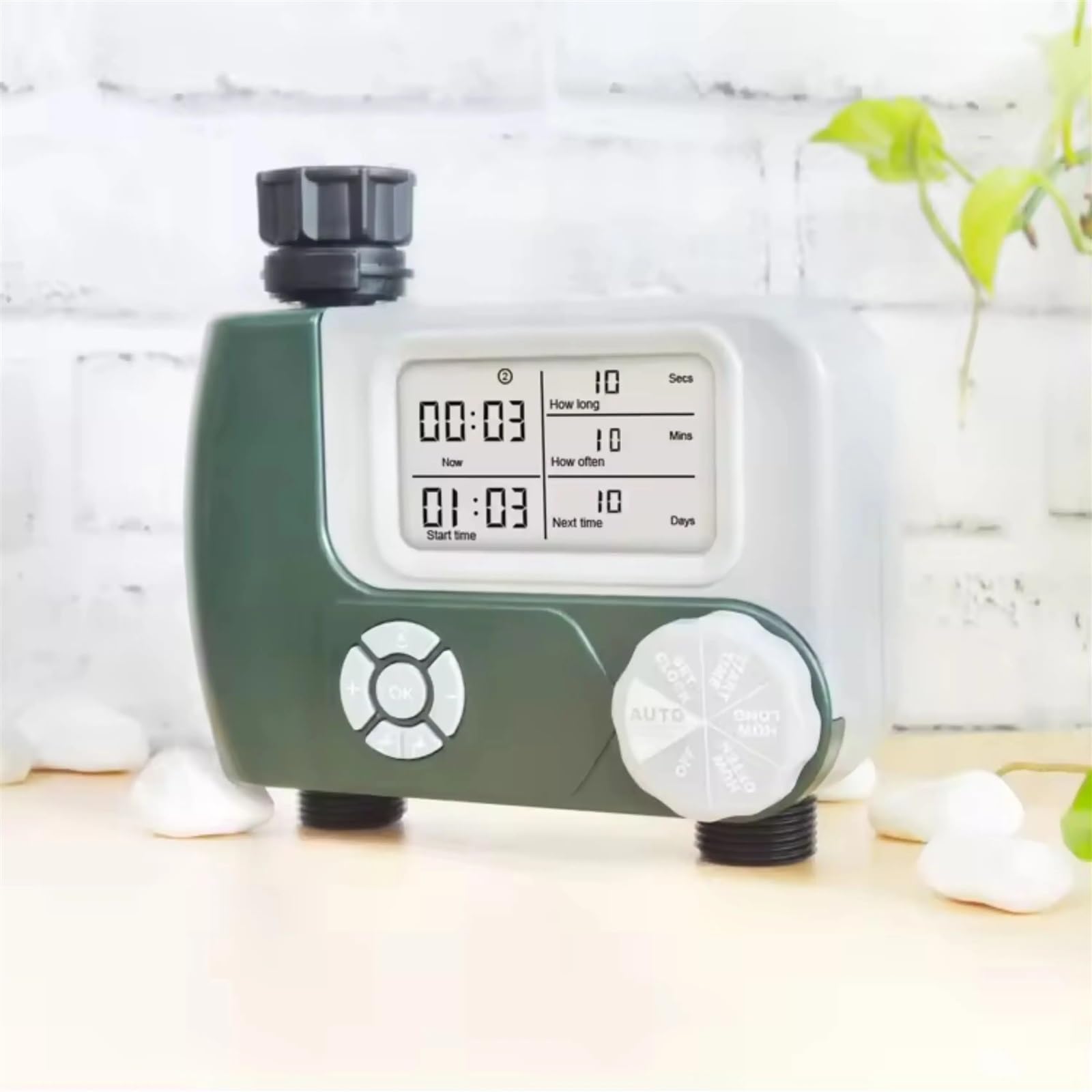 Podwójny wylot wody Timer nawadniania dla małego ogrodu Automatycznie sterowany timer nawadniania Timer nawadniania
