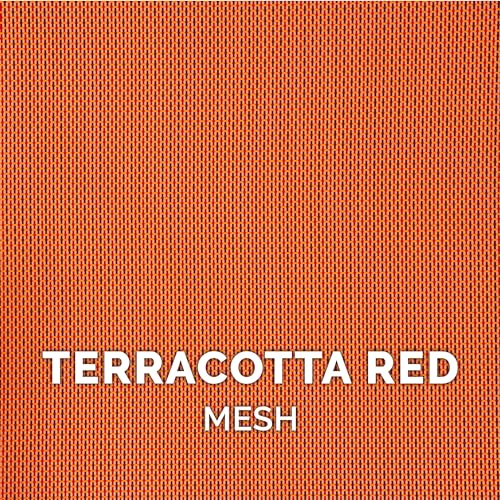 Image of FurHaven Elevated Pet Cots - Cooling & Breathable Nylon Mesh Hammock for Large Dogs /Easy-to-Assemble /Durable and Reinforced /Perfect for Rest & Relaxation Outdoors - Terracotta Red, Extra Large