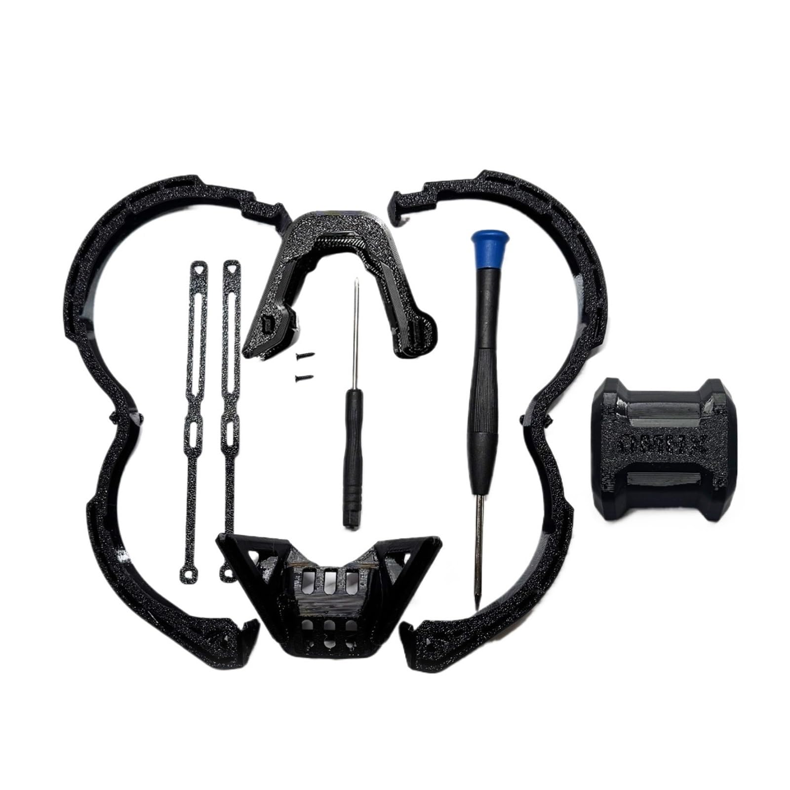 Compatible con Neo 2 4 en 1 TPU Protector anticolisión Barra de Parachoques cardán protección anticaída Accesorio for Dron Trasero(Black)