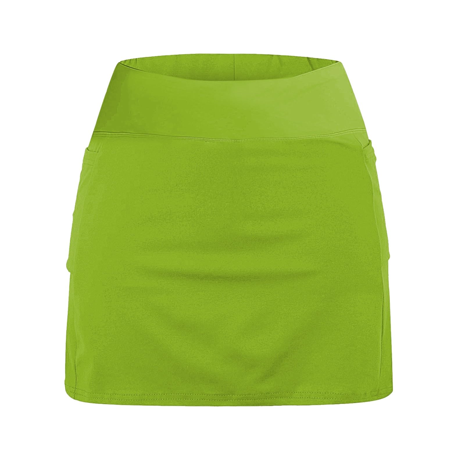 Tennisrock Damen mit Hose 2 in 1 Sportrock Golfrock Tennis Skort mit 2 Taschen & Seitlichem Schlitz Sommerrock Minirock Laufröcke Hosenrock Wandern Laufen Rock Damen Hohe Taille Sportliche Jogginghose