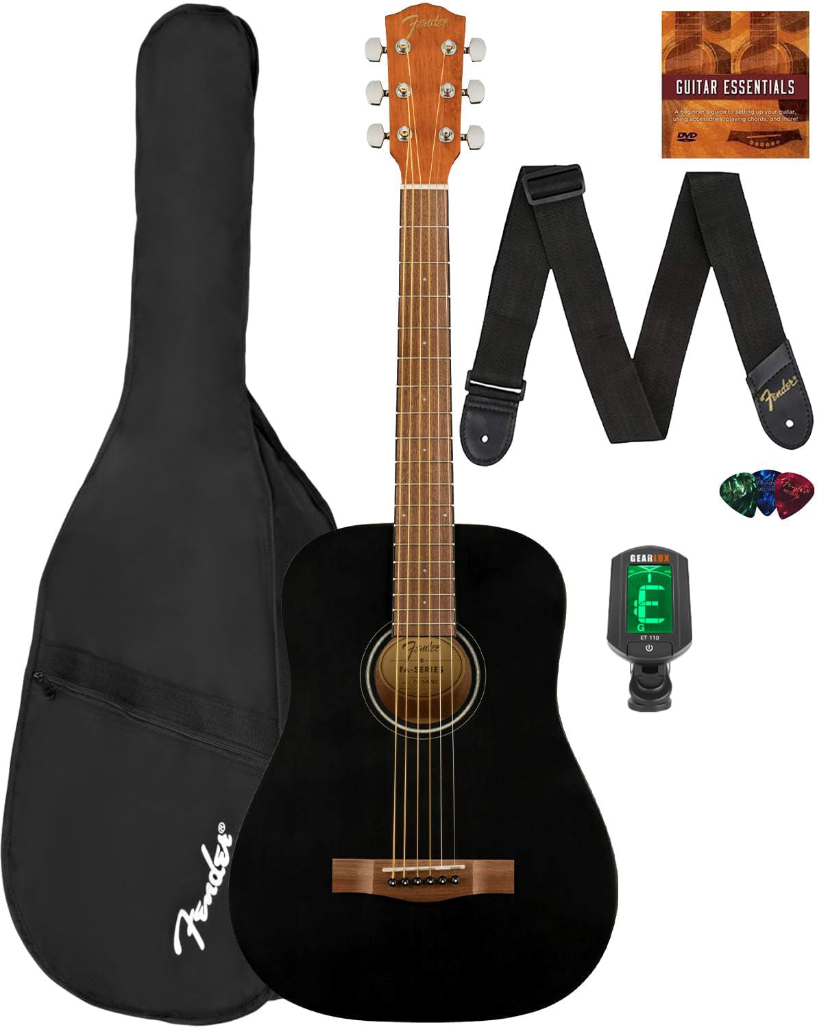 Amazon.co.jp: Fender FA-15 3/4-Scale Kids Steel String Acoustic