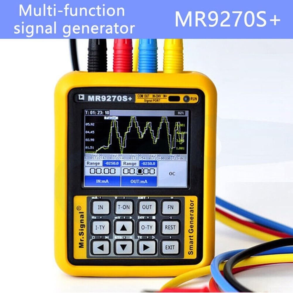 MR9270S+ pour protocole HART Multifonctions Générateur de Signal Calibrateur avec 4-20mA Courant Tension Fréquence Résistance Thermocouple The(MR9270S+)