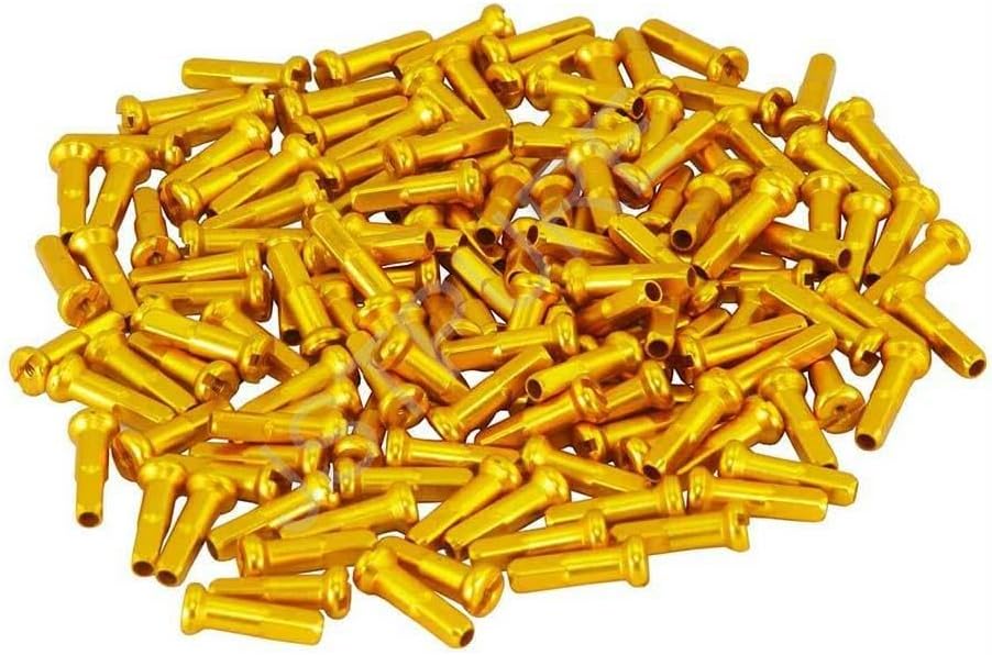 for Alloy Spoke 14Gauge Nipple Length 16mm, Gold 72 Pc