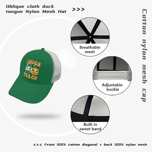 Miniatura 7 de Sombrero de malla Helloween Negro Snapback Sombreros para Hombres Sombreros Snapback Trick Or Teach Quick Dry Sombreros de tenis