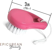 Vista 5 de Cepillo facial exfoliante Mini cepillo limpiador facial manual para exfoliación suave, piel suave, masaje, poros limpios, pequeño exfoliante