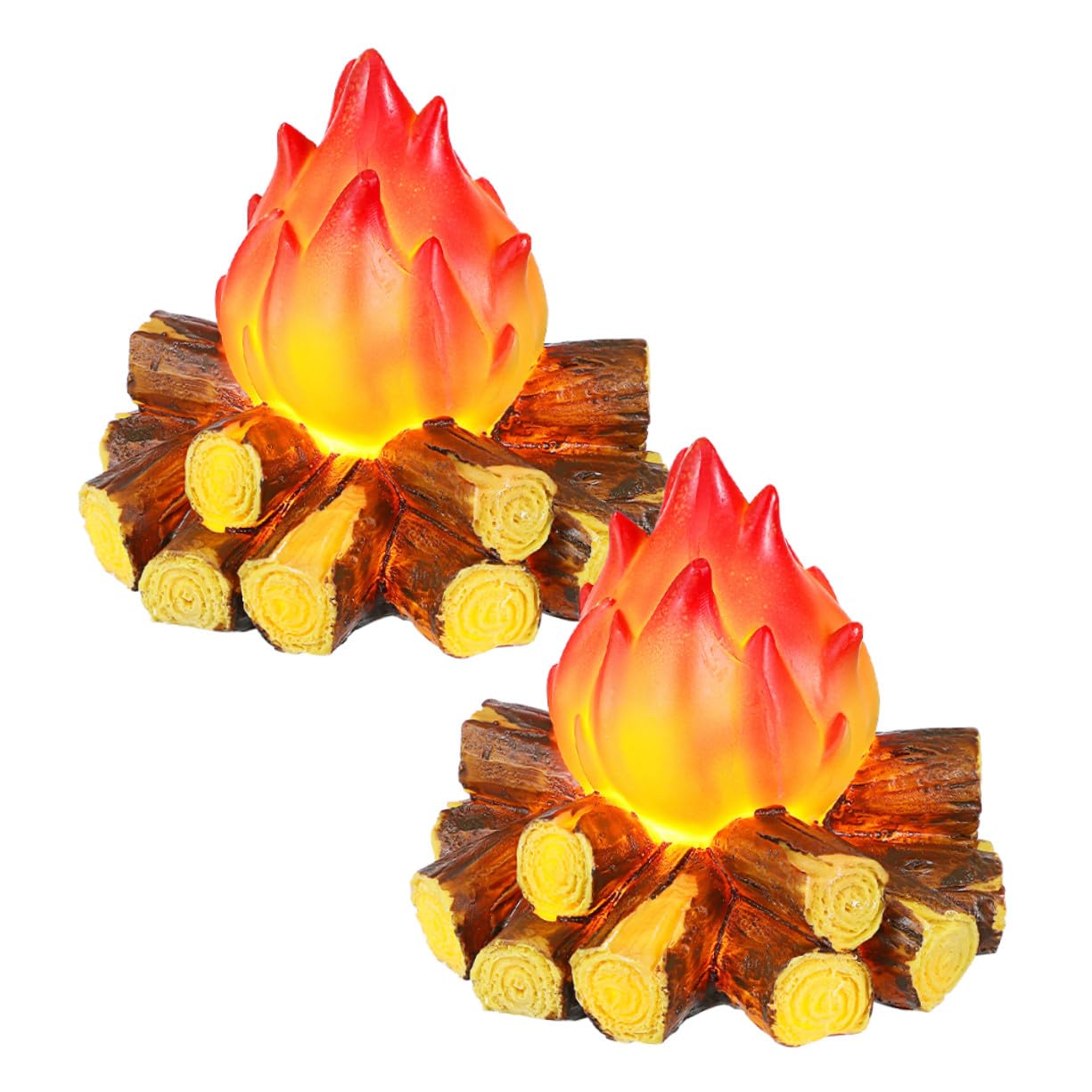 Ciieeo 2pezzi Lampada Fiamma Artificiale LED Luce Notturna Effetto Fuoco Realistico Decorazioni da Tavolo in Illuminazione Esterna per Feste e Campeggio