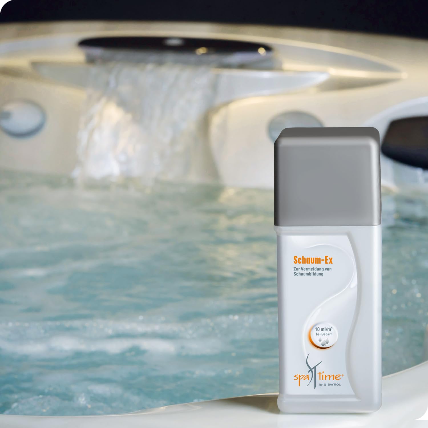 SpaTime by BAYROL | Anti-Mousse 1 L - Liquide concentré pour éliminer la mousse dans le spa - Action immédiate - anti mousse spa