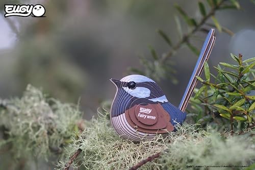 Miniatura 4 de Eugy Fairy Wren - Rompecabezas 3D de 26 piezas ecológico para niños, niñas y niños a partir de 6 años