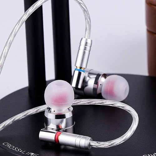 Miniatura 7 de Linsoul TIN HiFi T4 0.394 in Carbon Nanotubo Dynamic Driver In-Ear Monitor Auriculares, carcasa de metal ultra suave, con cable MMCX plateado