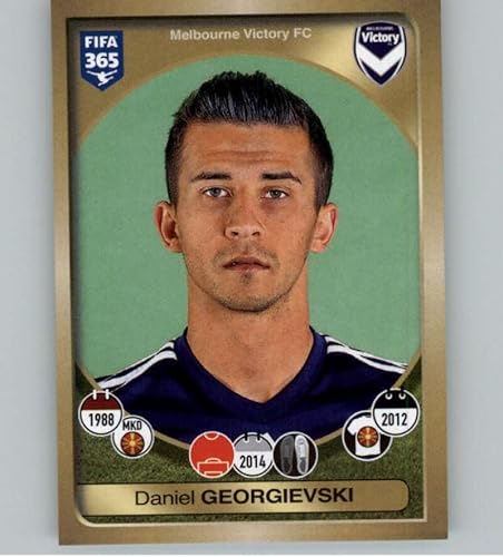 2016-17 Panini FIFA 365 Stickers #452 Daniel Georgievski Melbourne Victory Official Soccer Album Sticker in Raw (NM or Better) Condition