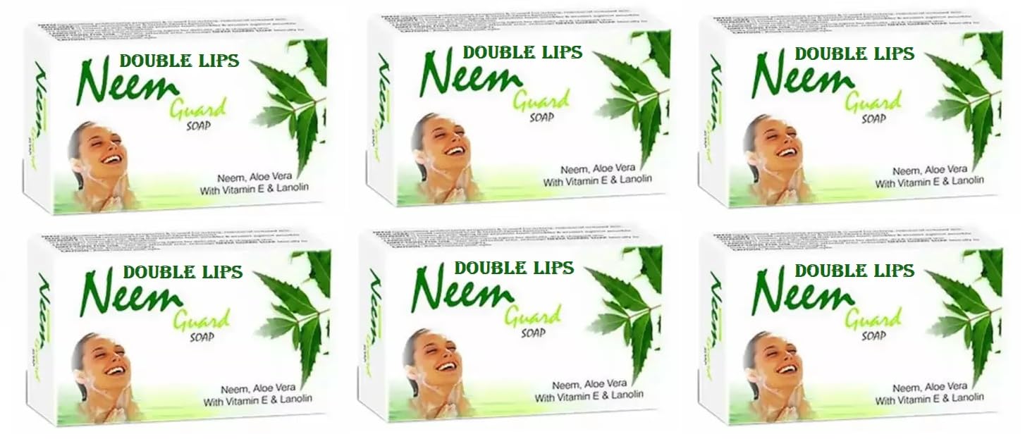 Neem Guard Soap 75g (Pack of 6) For Neem, Aloe Vera with Vitamin E & Lanolin