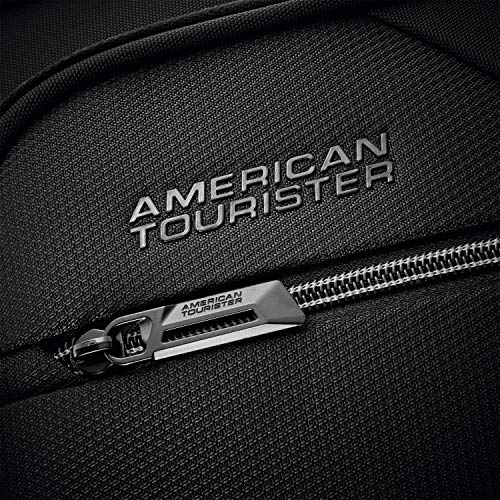 American Tourister Zoom Turbo Softside Expandable Spinner Wheel Luggage, Black, Checked-Medium 25-Inch #TOP7