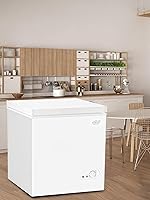 Vista 15 de Mini Chest Freezer 3.5 Cu.Ft 7 Gears Temperature Control Compact Deep Freezer with Top Open Door and Removable Storage Basket Black