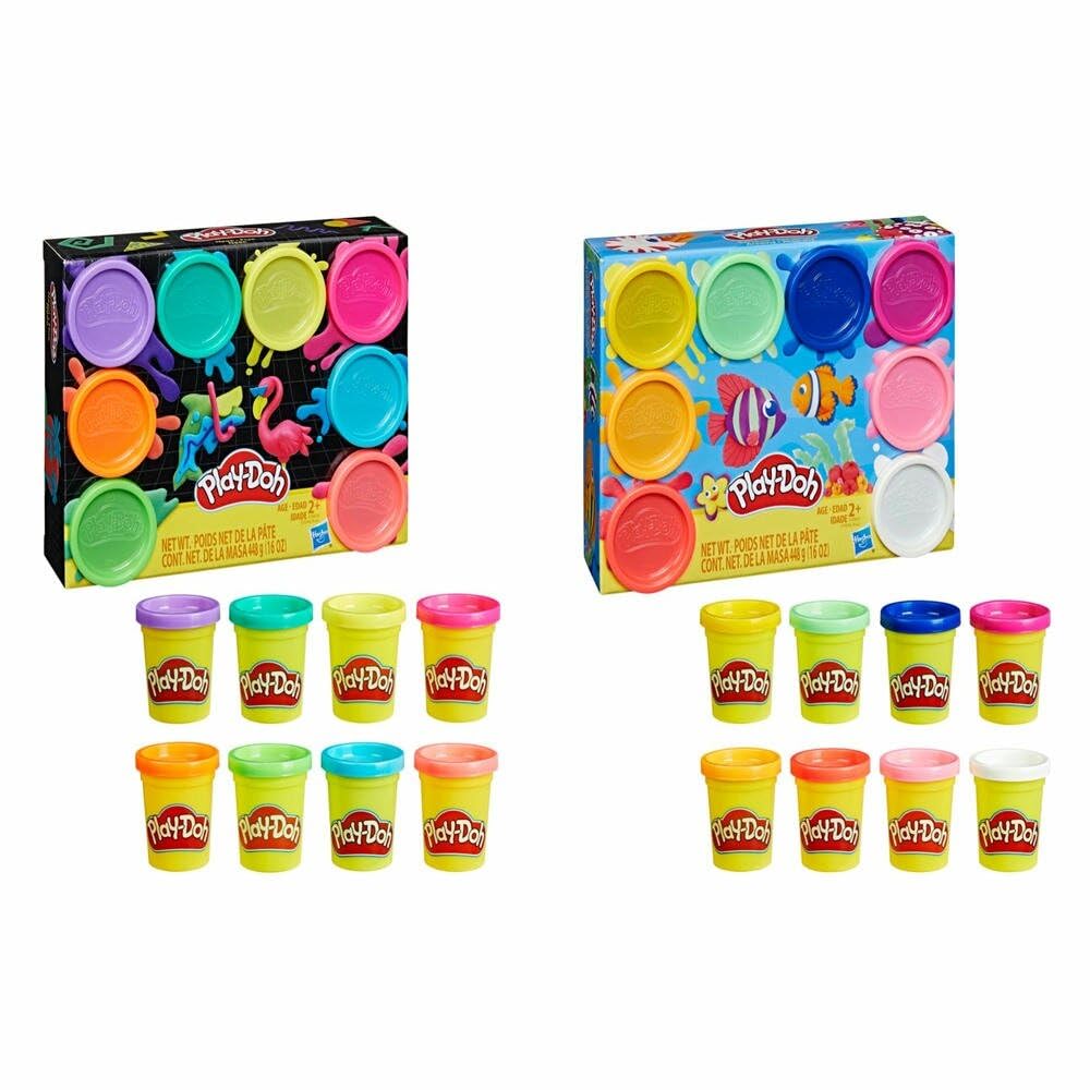 Play-Doh 8-Pack Neon Non-Toxic Modeling Compound with 8 Colors
