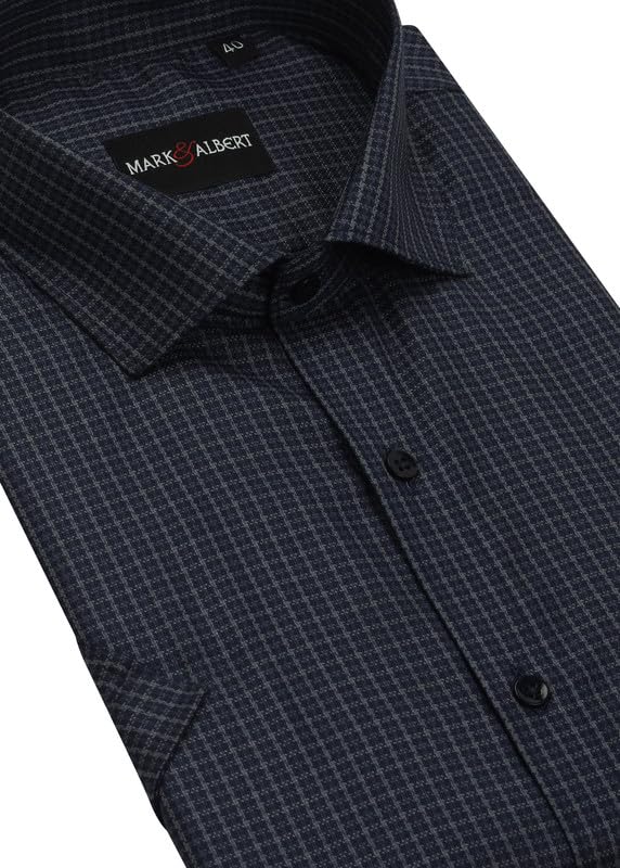 Image of Men's Half Sleeves Regular Shirt Navy