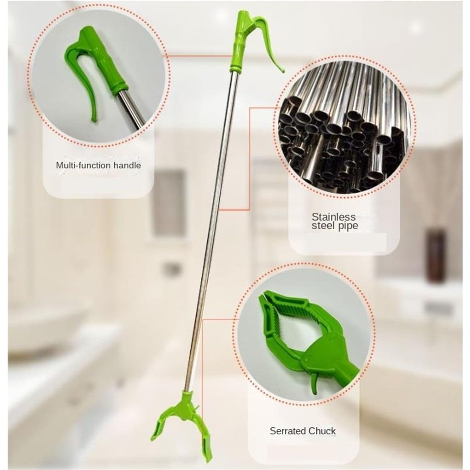 Pinza Raccogli Oggetti per Anziani Reacher Grabber Tool Grabber Trash Gripper Garden Nabber Litter Picker Extended Grabber Pinza Raccogli Rifiuti per Adulti