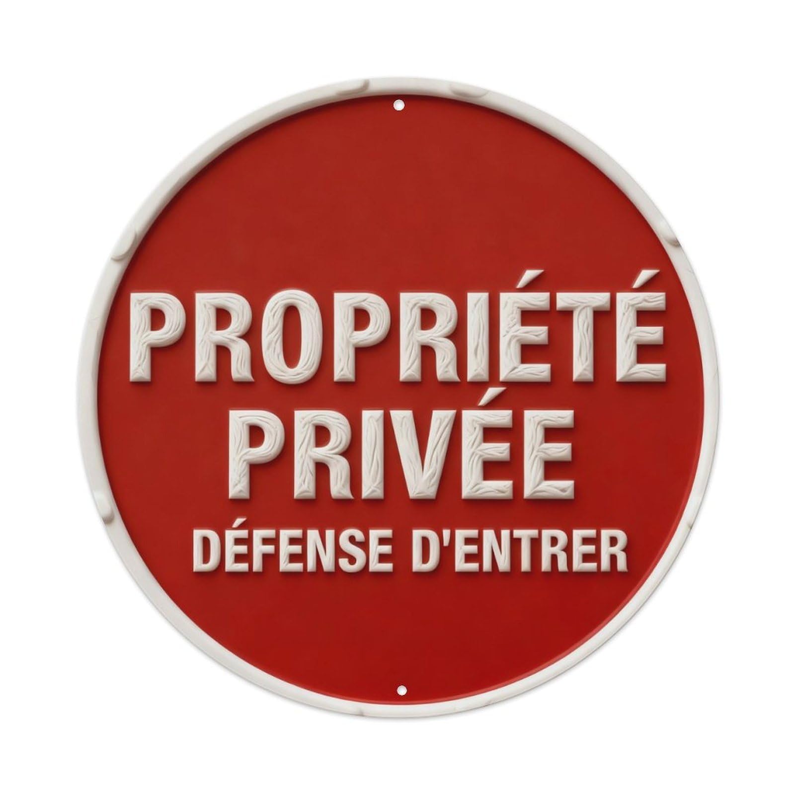 Private Property No Trespassing Round Metal Tin Sign Vintage Wall Decor, Bar Garage Cafe Kitchen Home Wall Art Poster 8x8inches