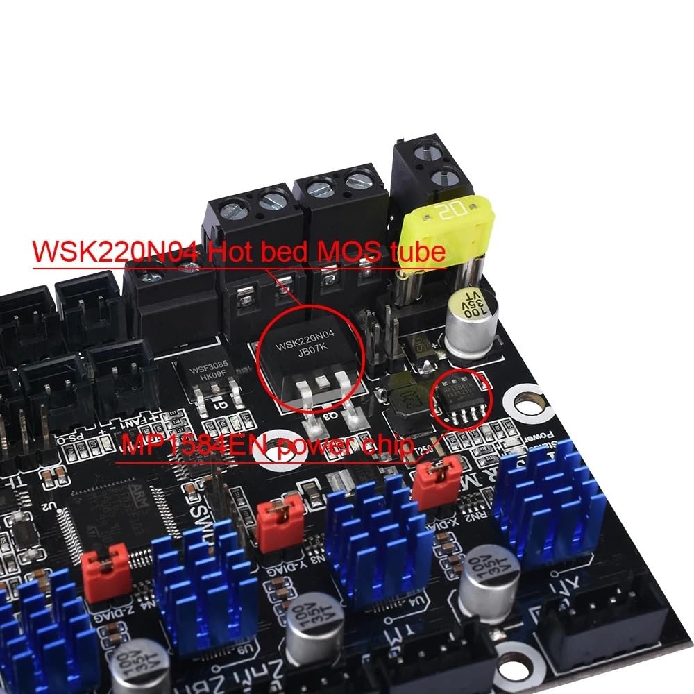 for BIGTREETECH SKR MINI E3 V 2,0 32Bit Motherboard Onboard TMC2209UART Upgrade for TFT35 V3. Ender3V2 CR10 for Voron V0.1 3D-Drucker(with Cable)