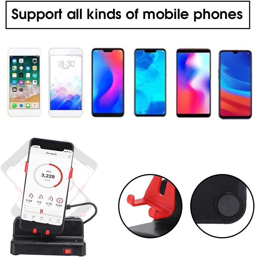Automatically Mobile Phone Shaker, Cellphone Pedometer, Left Right Swing Steps Coter, Stop Motion Stand Shaker
