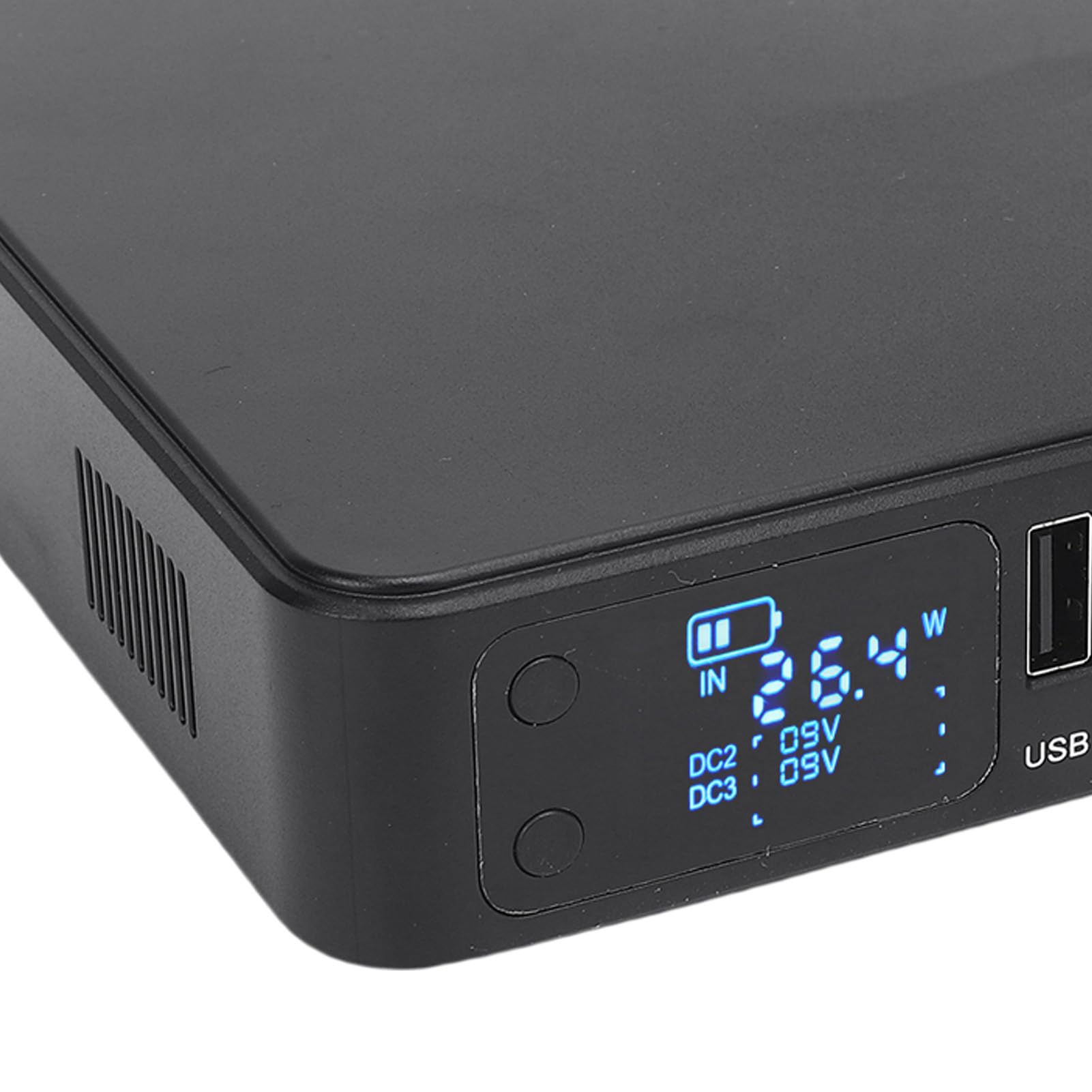 Cocoarm Respaldo de Batería UPS, Fuente de Alimentación ABS UPS con Batería de Litio de 10400 MAh, Pantalla Digital HD, Salidas de 5 V 9 V 12, para de Seguridad de Cámara Enrutador Escáner de