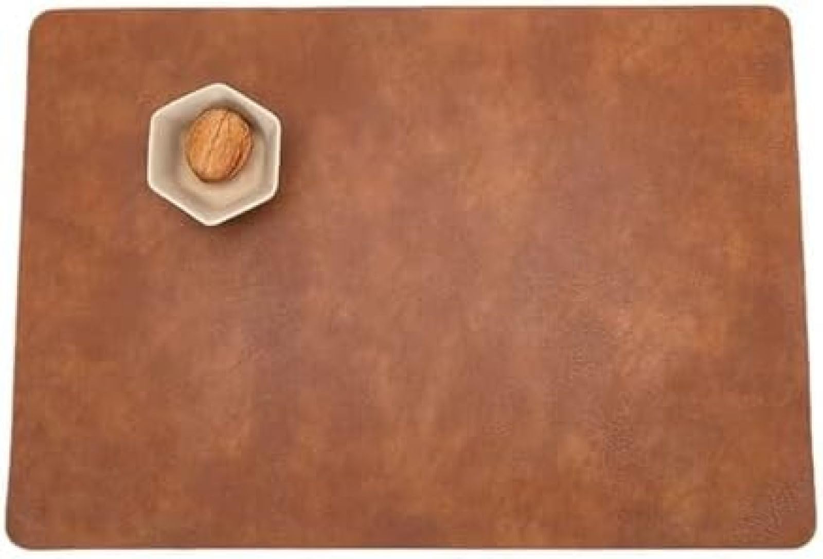 Set de table Noël en cuir PU pour décoration repas de fêtes et vacances en famille
