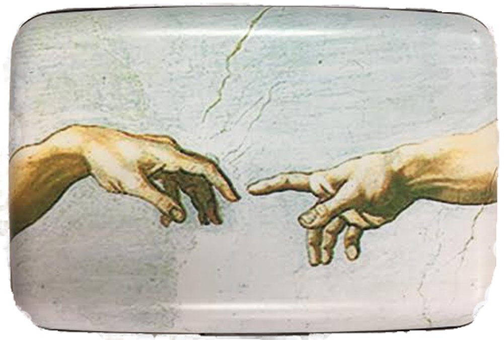 Fine Art Armored Wallet Credit Card Case (Creation of Adam)