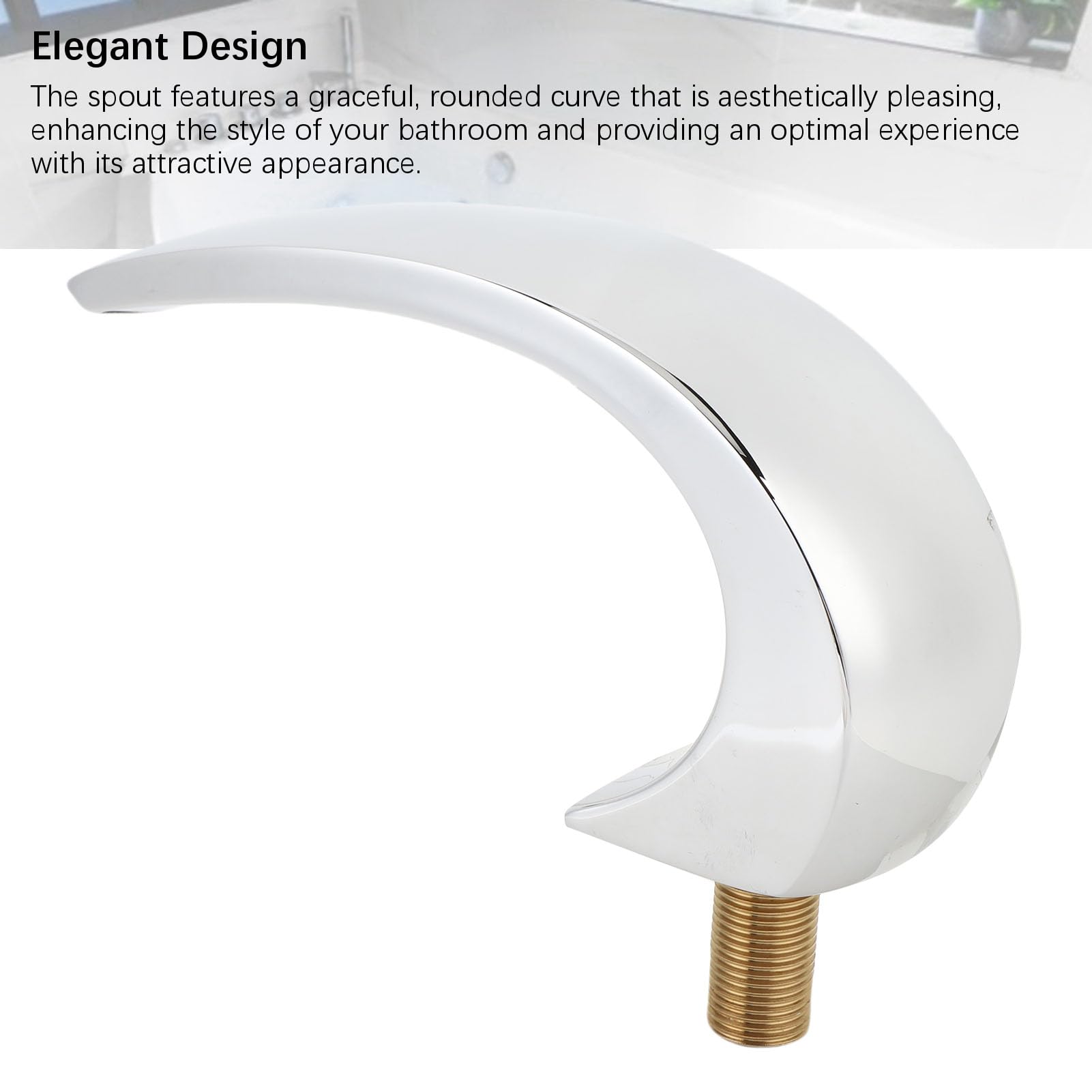 Fabater Bec de Cascade de Baignoire en Acier Inoxydable, Design élégant pour Sources Chaudes de Baignoire Régulières