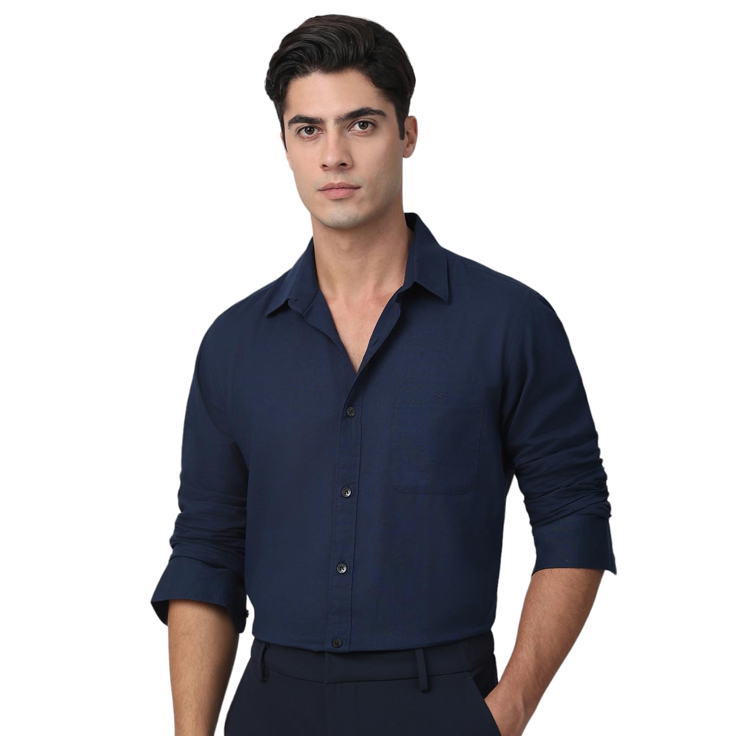 Mens Spread Collar Slim Fit Full Sleeve Shirts