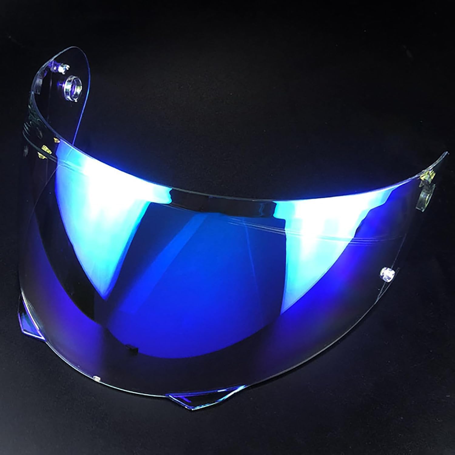 Zjhfdc Daurorablue Motorcycle Helmet Visor For Hjc Hj33 I90, Windproof Anti Scratch Helmet Visor Replacement Motorcycle Accessories,Normal-D Aurora Blue