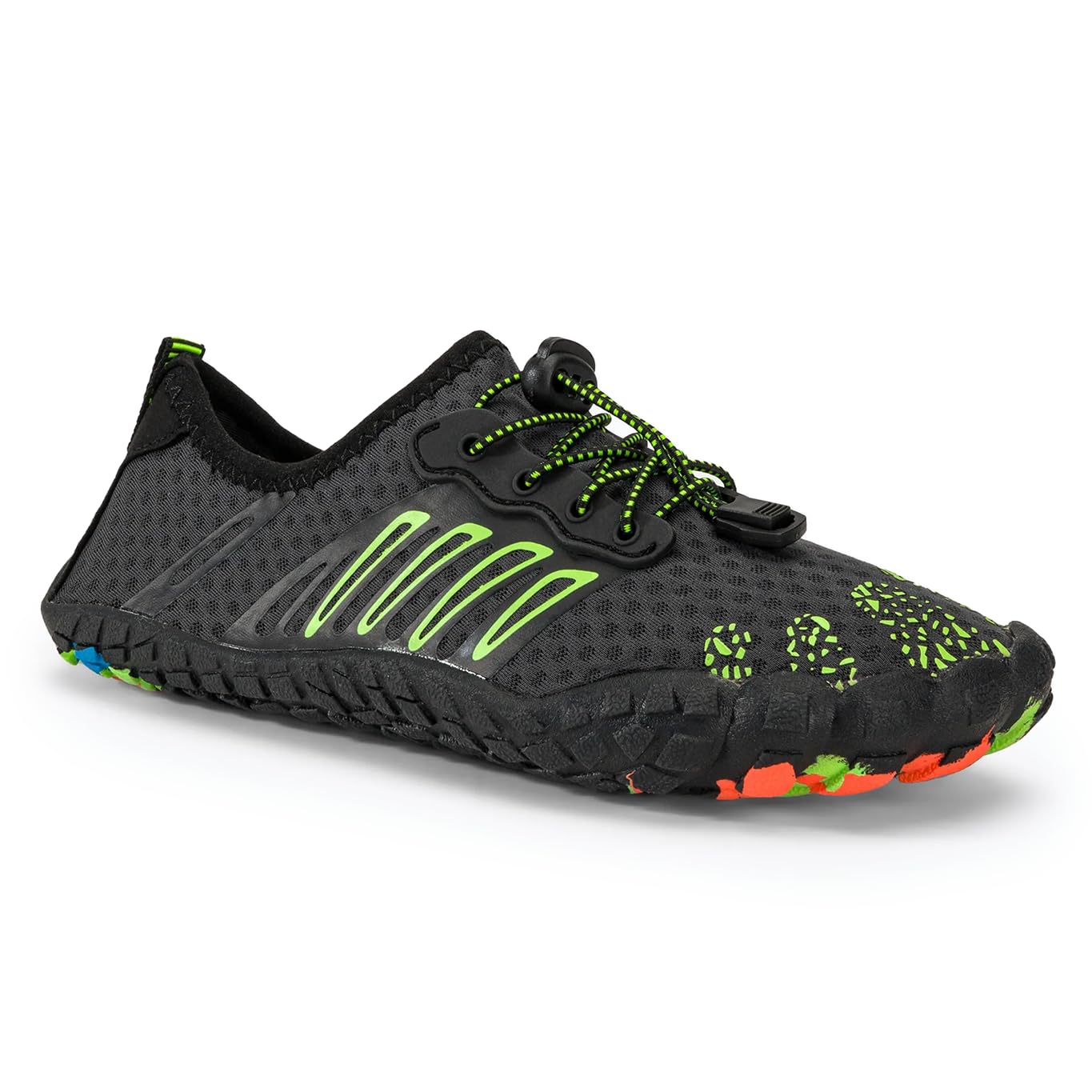 AQUASTIC Aqua-waterschoenen voor volwassenen en kinderen in verschillende maten met antislip, duurzame zool en zachte EVA-schuimrubberen inlegzool, 3 mm snorkelen, strand, aqua-zwembad, grijs, 42 EU