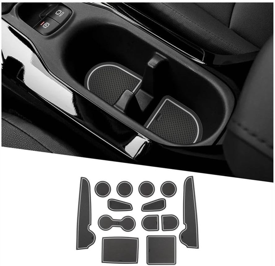 Corolla Cross Door Slot Mats,for Toyota Corolla Cross Accessories Anti-Slip Interior Rubber Mats Center Console Liner Compatible with 2022 2023 2024 2025 2026 Toyota Corolla Cross SUV(13PCS/Sets)