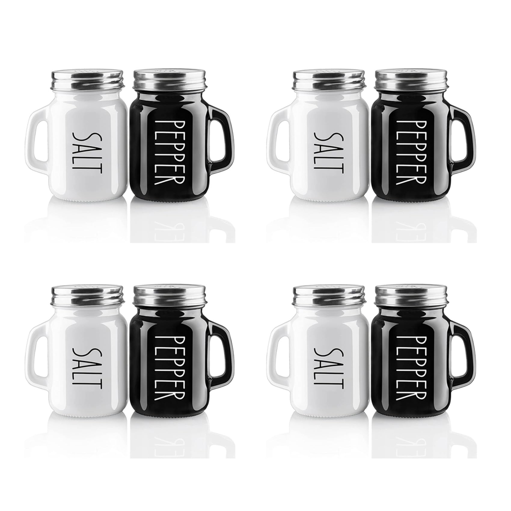 4X Bauernhaus Salz und Pfeffer Streuer Set, 4 Oz SüßEr Salz Pfeffer Streuer, Modernes Bauernhaus KüChen