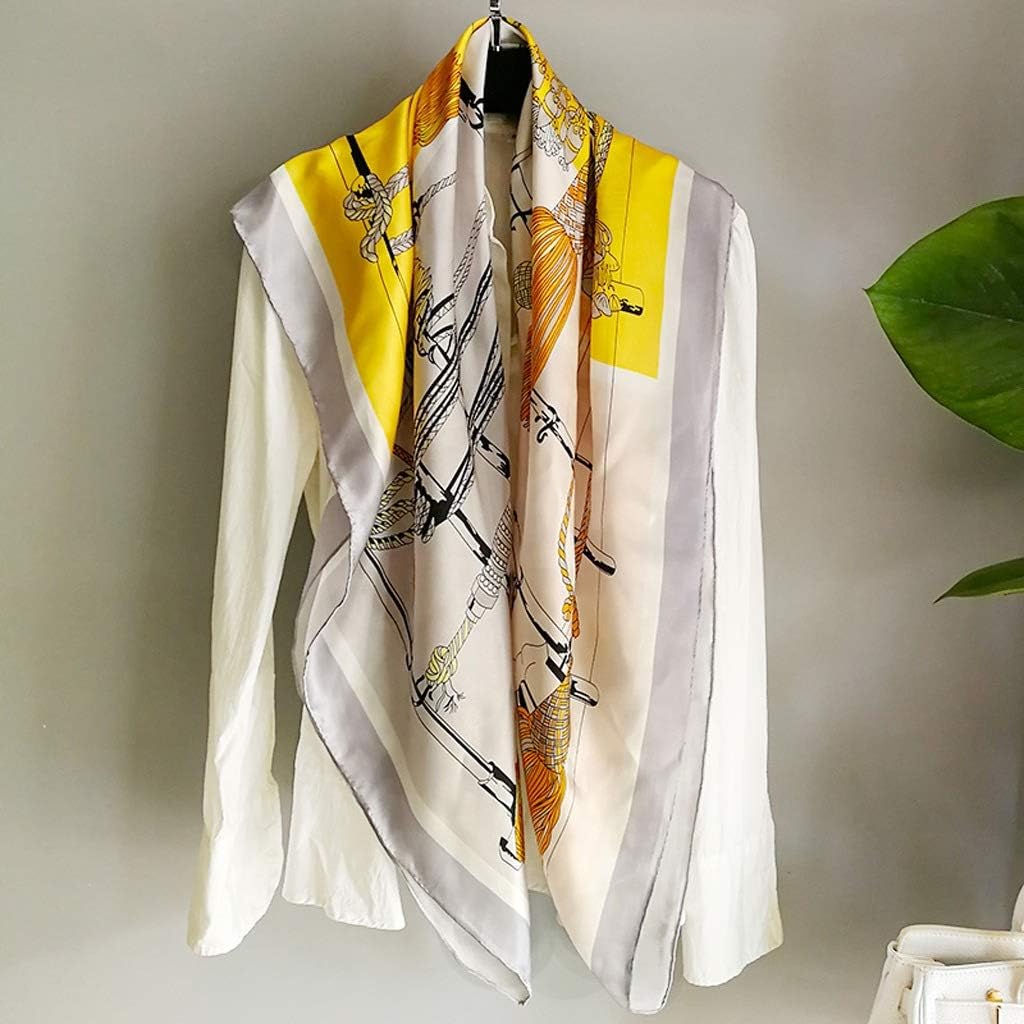 Silk 110 Large Square Scarf, Silk, Ladies Silk Scarf, Fashion All-match Scarf Shawl, Spring