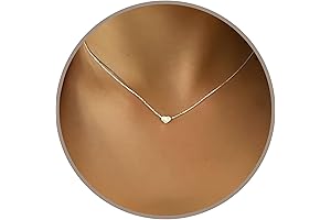Annika Bella Collar Plata 925 para Mujer, Corazón Minimalista Impermeable