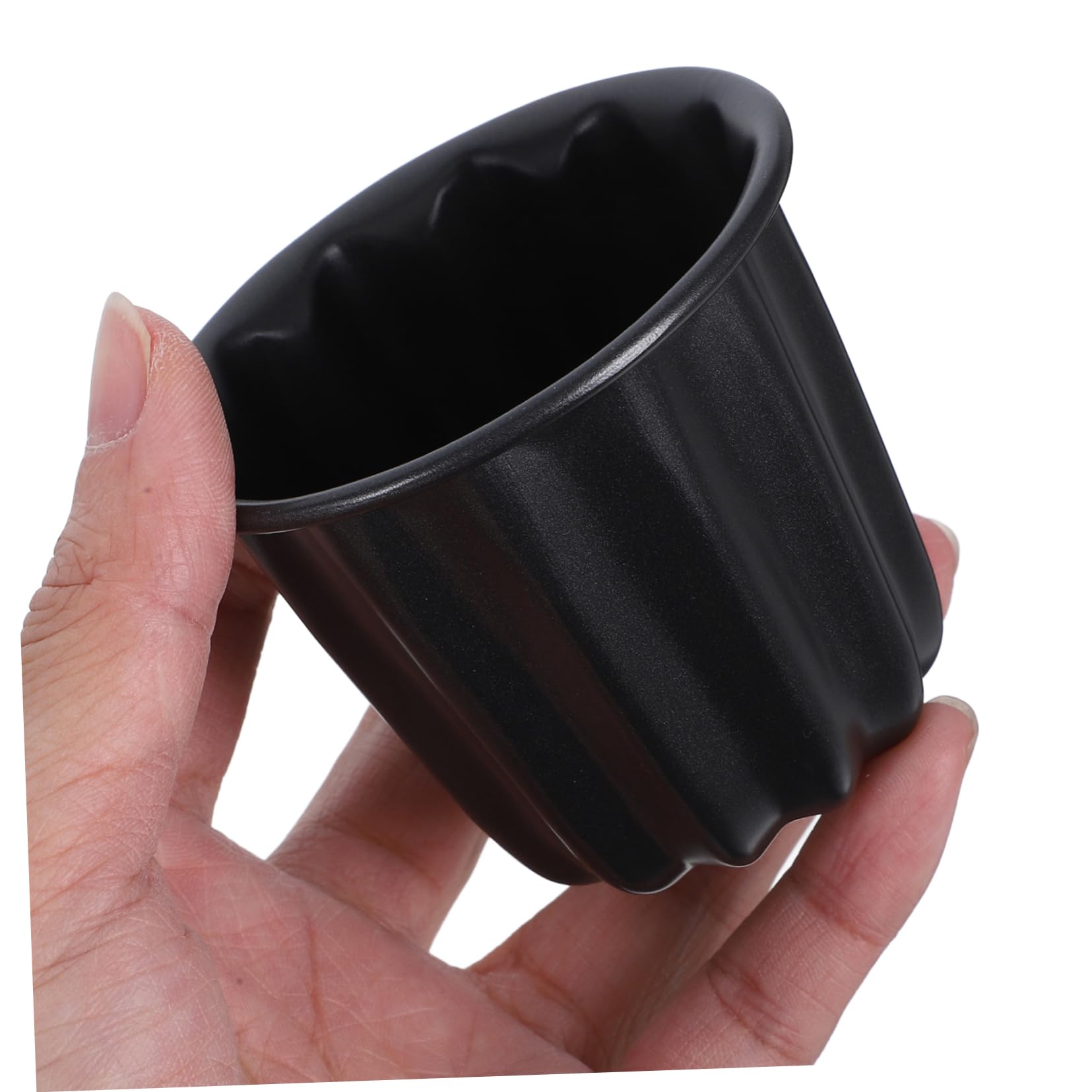 Cabilock 4 Piezas Molde para Hornear De Encaje Moldes Tazas para Hornear Pasteles Taza para Hornear Muffins Tazas De Metal para Hornear Cacerola Canele Galleta Acero Carbono Pastelería
