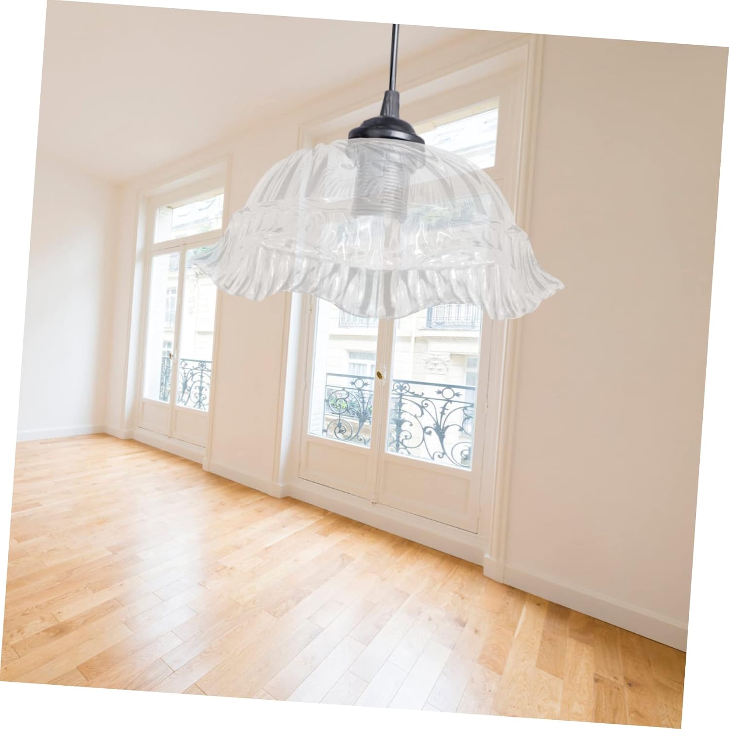 Gadpiparty Glass Flower Lampshade Japanese Style Pendant Light Shade Replacement for Chandelier Ceiling Vanity Floor Lamp