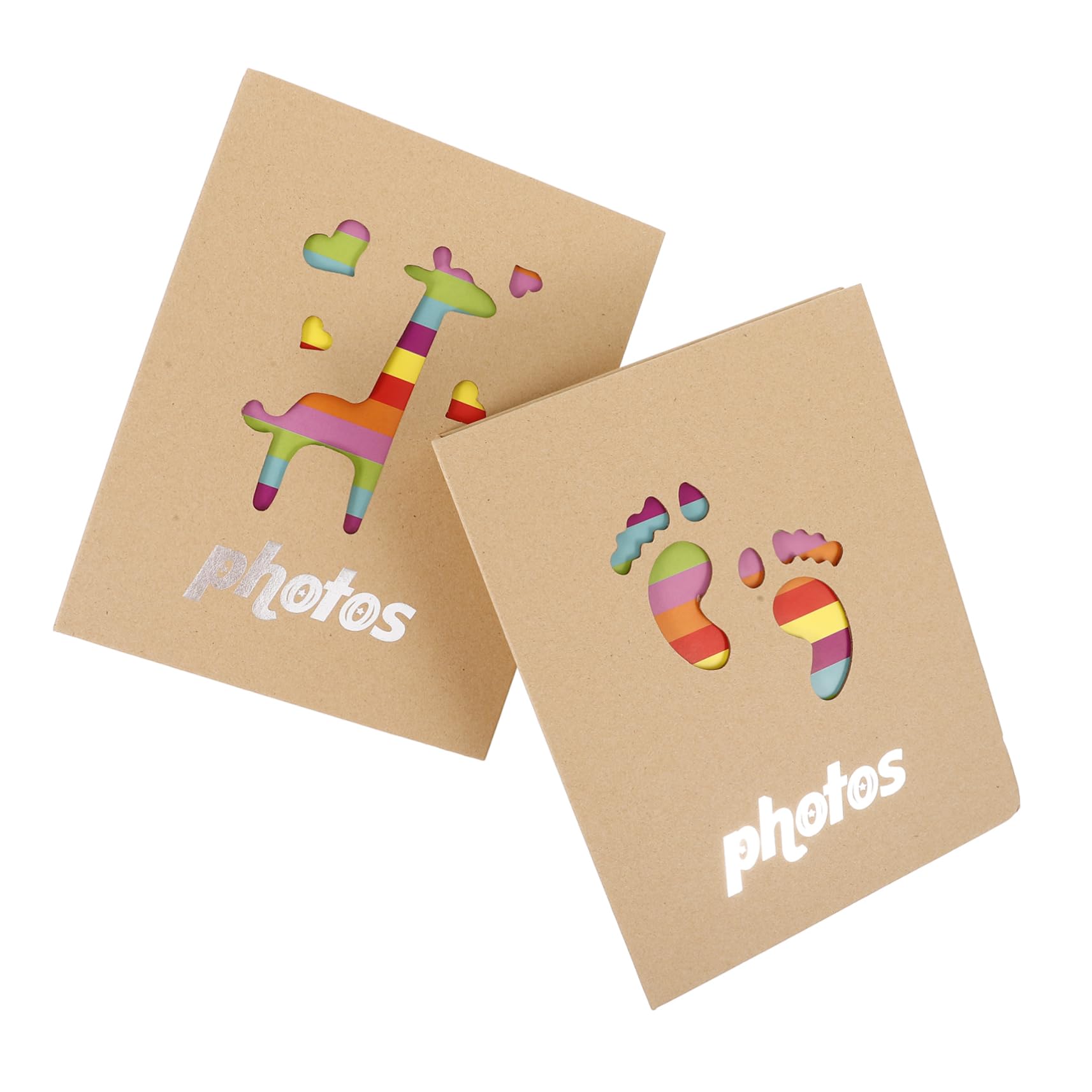 PRETYZOOM 6piezas Álbum De Para Bebés Portátil y Álbum De Recuerdos De Crecimiento Infantil Para Familiares y Momentos Especiales