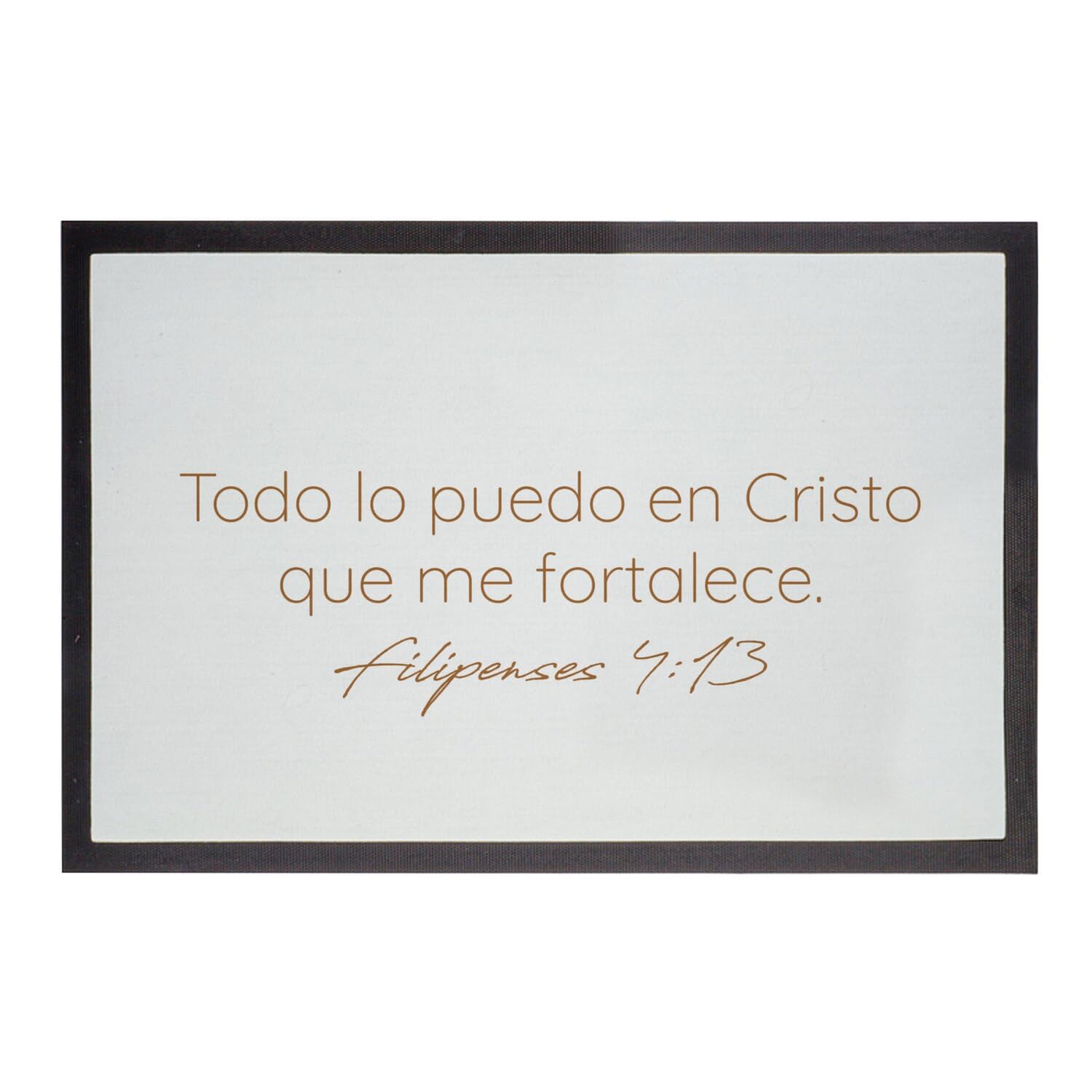Paillasson Filipenses 7:13 tapis entrée antidérapant résolvant la poussière verset biblique