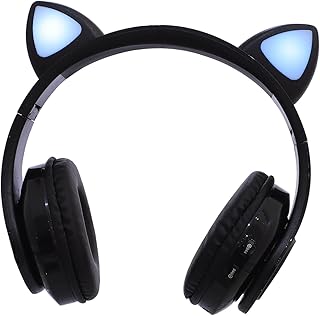 Hemobllo Fone De Ouvido Fone De Ouvido Fone De Ouvido Luminoso Jogo Fone De Ouvido Para Jogo USB Fone De Ouvido Ruído Fones De Ouvido Cancelamento Fones De Ouvido Estéreo Dobrável Abs