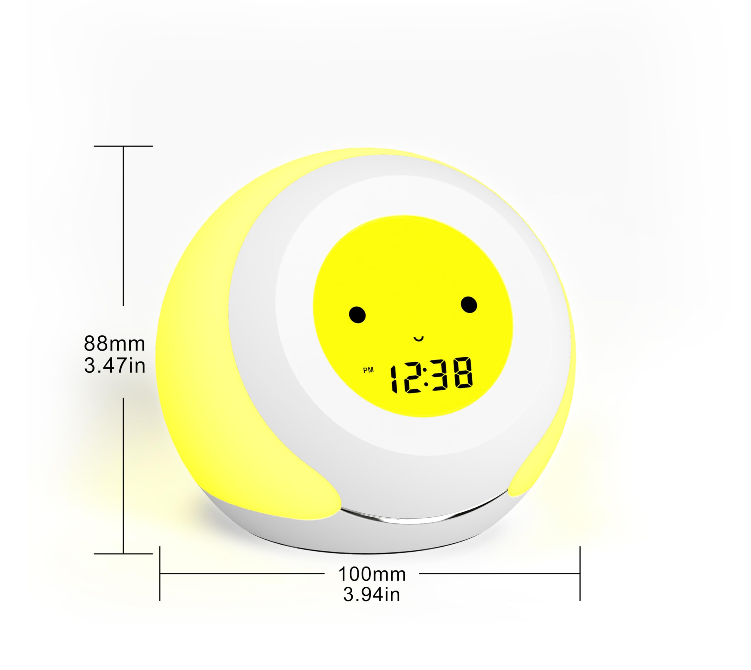 iTOMA Thermomètre pour Chambre d'enfant, Hygromètre et Expressions Faciales Mignonnes, Sélection de Lumières Colorées, Gradateur à 4 Niveaux, Moniteur de Température Intérieure, écran LCD 915